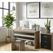 Resim Robin Home Verona Abc Ofis Büro Masa Takımı Ofis Masası + Keson + Ofis Sehpası 