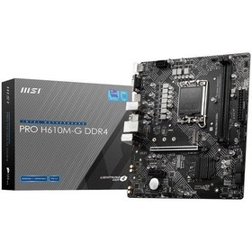 Resim MSI PRO H610M-G DDR4 M2 PCIe NVME HDMI PCIe 6X v4.0 1700p mATX 