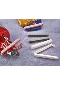 Resim Pratik 6 Adet Poşet Kapatıcı Klips Ambalaj Ve Torba Kapatma 