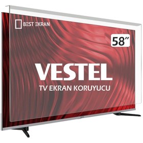 Resim Vestel Uyumlu 58UA9630 TV EKRAN KORUYUCU - Vestel Uyumlu 58" inç 146 Ekran Koru 