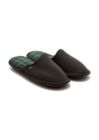 Resim Twigy Ekose Erkek Ev Terliği Siyah Yeşil 41/46 AA0551 Siyah 