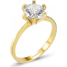 Resim 14 Ayar Sarı Altın Tektaş Yüzük 285808455 