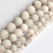 Resim 4-10mm 91-36 adet Doğal Taş Mat Beyaz Kriyokolla Muhteşem Gevşek Aralık Boncuklar Takı Yapımı DIY Benzersiz Bileklik Kolye Çok Yönlü Boncuklu El Sanatları Malzemeleri 