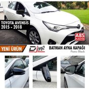 Resim Sts Oto Aksesuar Toyota Uyumlu Avensis 2015-2018 Batman Yarasa Ayna Kapağı Piano Black Abs Plastik (01) 