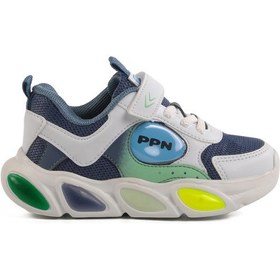 Resim Pepino İndigo Cırtlı Işıklı Hafif Unisex Çocuk Spor Ayakkabı Çok Renkli 