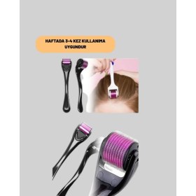 Resim Savarga Ev Tipi Mikro Iğneli Cilt Bakım Aleti - 1 mm Titanyum Roller 