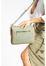 Resim Just Polo Günlük Kombinlere Uygun Kadın Yeşil Taba Omuz Çantası Shopper 