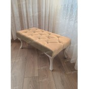 Resim AldaGelsin 120 cm Kapitoneli Ayak Ucu Kapı Önü Antre Bench Puf 