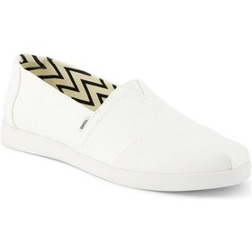 Resim Espadril / Keten Kadın 10021577 Toms Alpargata Plus Recycled Cotton Canvas White White Beyaz 