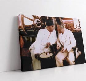 Resim Atatürk İsmet Paşa İle Sohbet Ederken 