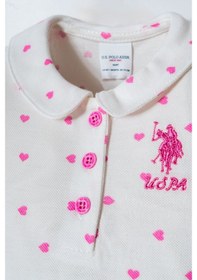 Resim U.s. Polo Assn. Kız Bebek Beyaz Şort Takım 5274-50156 Beyaz 