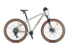 Resim Kron XC 150 Pro 9 Vites Cues Hidrolik Fren 27.5 Jant Dağ Bisikleti Mat Bej-Gri 38 cm 