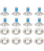 Resim Xin Yue Zhang Ξ Ny Ue Zhang 8 Adet/takım Snowboard Bağlama Vidası Seti, Snowboard Montaj Vidaları Snowboard Vida Pulları ile Sabit Kayak Aksesuarları (Yurt Dışından) 