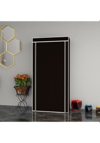 Resim Çok Amaçlı Kullanıma Uygun Geniş 6 Katlı Bez Ayakkabılık Dolabı Siyah 