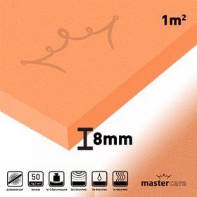 Resim Mastercare 8 mm Mastercare (1 M2) Klasik Seri Ses Yalıtımı Levhası 