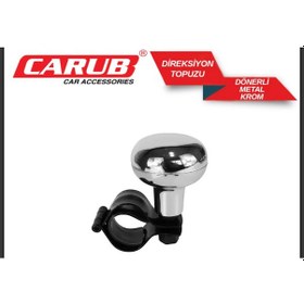 Resim Carub Direksiyon Topuzu Dönerli Metal Lux Krom Krom 