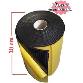 Resim Araç Oto Ses Isı Yalıtım 20cmx5metre 6mm Yapışkanlı Kauçuk 