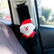 Resim Dodemert Home Şenlikli Noel Baba Araba Koltuk Kemeri Kılıfı & Yumuşak Keten Omuz Koruyucu 1 ADET 