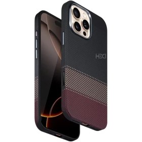 Resim HDD iPhone 16 Pro Max HBC-377 Kevlar Slim Magsafe Kılıf 