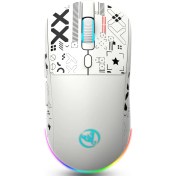 Resim HXSJ T90 Kablosuz 3 Modlu MOUSE-650 Mah BATARYA-4800 Fps-Özel Baskılı Tasarım-Rgb 