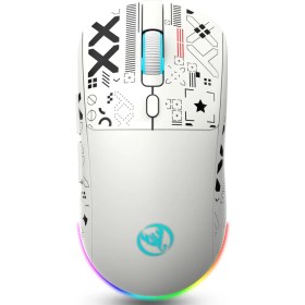 Resim HXSJ T90 Kablosuz 3 Modlu MOUSE-650 Mah BATARYA-4800 Fps-Özel Baskılı Tasarım-Rgb 