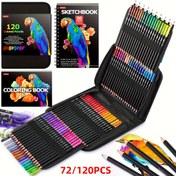 Resim Brutfuner 72/120-Renkli Yağ Bazlı Kalem Seti Saklama Çantası, Renkli Kurşun Kalem, Profesyonel Sanat Kullanımı İçin Uygun 