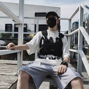Resim Unisex Taktik Göğüs Çantası, Oxford Malzemesi, Casual Commute Stili, El Yıkamalı, Fermuar Kapatma, Günlük Kullanım, Sokak Giyim Modası Yelek, Koşu Spor Paketi, Rastgele Baskı Tasarımı 