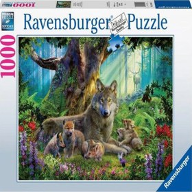 Resim Ravensburger 1000 Parça Puzzle Wolves in Forest 159871 