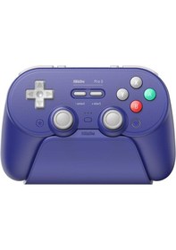 Resim 8bitdo Pro 3 Tmr Joystick Hall Effect Triggers Kablosuz Oyun Kolu Switch 2, Pc,macos, Android Purple 