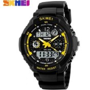 Resim Hanyang Sarı Skmei Yeni S Şok Moda Erkekler Spor Saatler Skmei Analog Kuvars Dijital Saat Çok Fonksiyonlu Askeri Izle Erkekler Relogio Masculino (Yurt Dışından) 