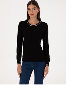 Resim Pierre Cardin Kadın Siyah Kazak /triko 50315910-vr046 Siyah 