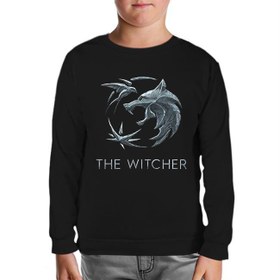 Resim The Witcher - Wolf Siyah Çocuk Sweatshirt 