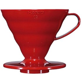 Resim Hario Kırmızı V60 02 Plastik Dripper 