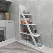 Resim Arnetti Arven 4 Raflı Dekoratif Mutfak Rafı, Beyaz - Arven 