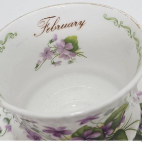 Resim Queen's February Detaylı Çay Kahve Fincan Takımı Çok Renkli 