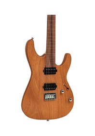 Resim Valler Fts2700 Mat Koyu Kahve Okoume Ağacı Hh Perdesiz Elektro Gitar 