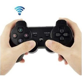 Resim Ankatek Titreşimli Sony Siyah Shock Proof Ps3 Kablosuz Kontrol Kumandası, Double Motorlu Tx Cihazı, Iıı İçin Özel Tasarım Logolu Manette 