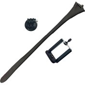 Resim Prettyia Cep Telefonu Tutucu Esnek Bükülebilir Kol Kamera Monopod Tembel Braketi Klip Siyah (Yurt Dışından) 