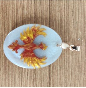 Resim El Yapımı 3d Baskı Anka Kuşu Heykeli 562 Krem 