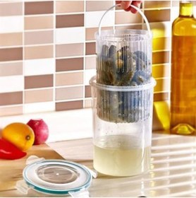 Resim CONAHOME BUFFER® Zeytin Turşu Sebze Yıkama Kutusu Klipsli Kapaklı Saklama Kabı 