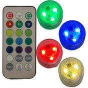 Resim Su Geçirmez Rgb Led Işık Kapsül - Akvaryum - Havuz Uzaktan Kumandalı Led Lamba 