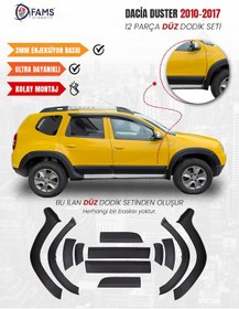 Resim Dacia Duster Uyumlu 2010-2017 Dodik Seti 12 Parça Düz Baskısız 