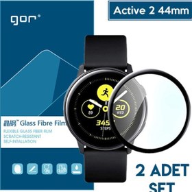 Resim Gor Galaxy Watch Active 2 44Mm 3D Kavisli Nano Glass Ekran Koruy (394347118)-Siyah 