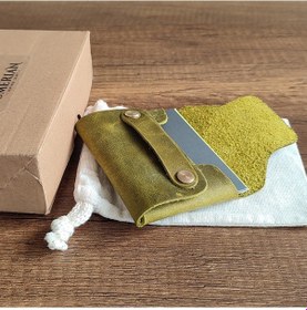 Resim Sumerian Leather Craft Minimalist Deri Kartlık 