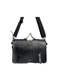 Resim Old Cotton Cargo Kanvas Su Geçirmez Unisex Disayn Okul Gezi Iş Outdoor Postacı Çantası 35x24cm Siyah 