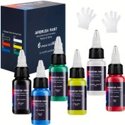 Resim Airbrush Boya, 18 Renk/12 Renk/6 Renk Airbrush Boya Seti (20ml/0.67oz), Opak & Parlak Renkler, Su Bazlı Akrilik Airbrush Boyaları Metal, Plastik Modeller, Tuval, Ahşap için, Başlangıç Seviyesi, Hobiler ve Sanatçılar için Premium Akrilik Airbrush Boya Kiti 