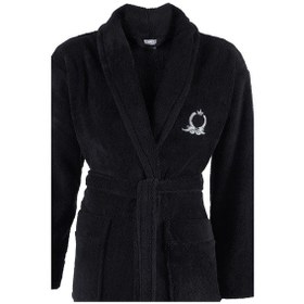 Resim Maisonart Rob Şalyaka Wellsoft Peluş Sabahlık Robdeşambr Bornoz Siyah S/m Siyah 