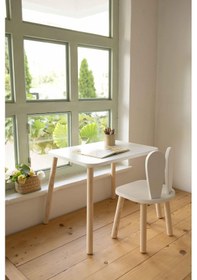 Resim Montessori Çocuk Masası 1 Masa & 1 Beyaz Bunny Sandalye Beyaz 