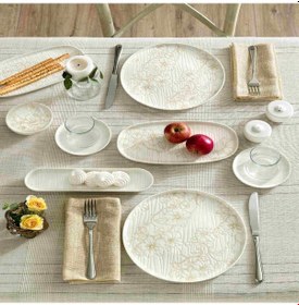 Resim Pierre Cardin Mila 28 Parça Kahvaltı Takımı Krem 