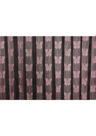 Resim Kelebek Model Pembe Renk İp Perde Hazır Düğmeleri Dikilmiş İp Perde 300 280 Cm Pembe 